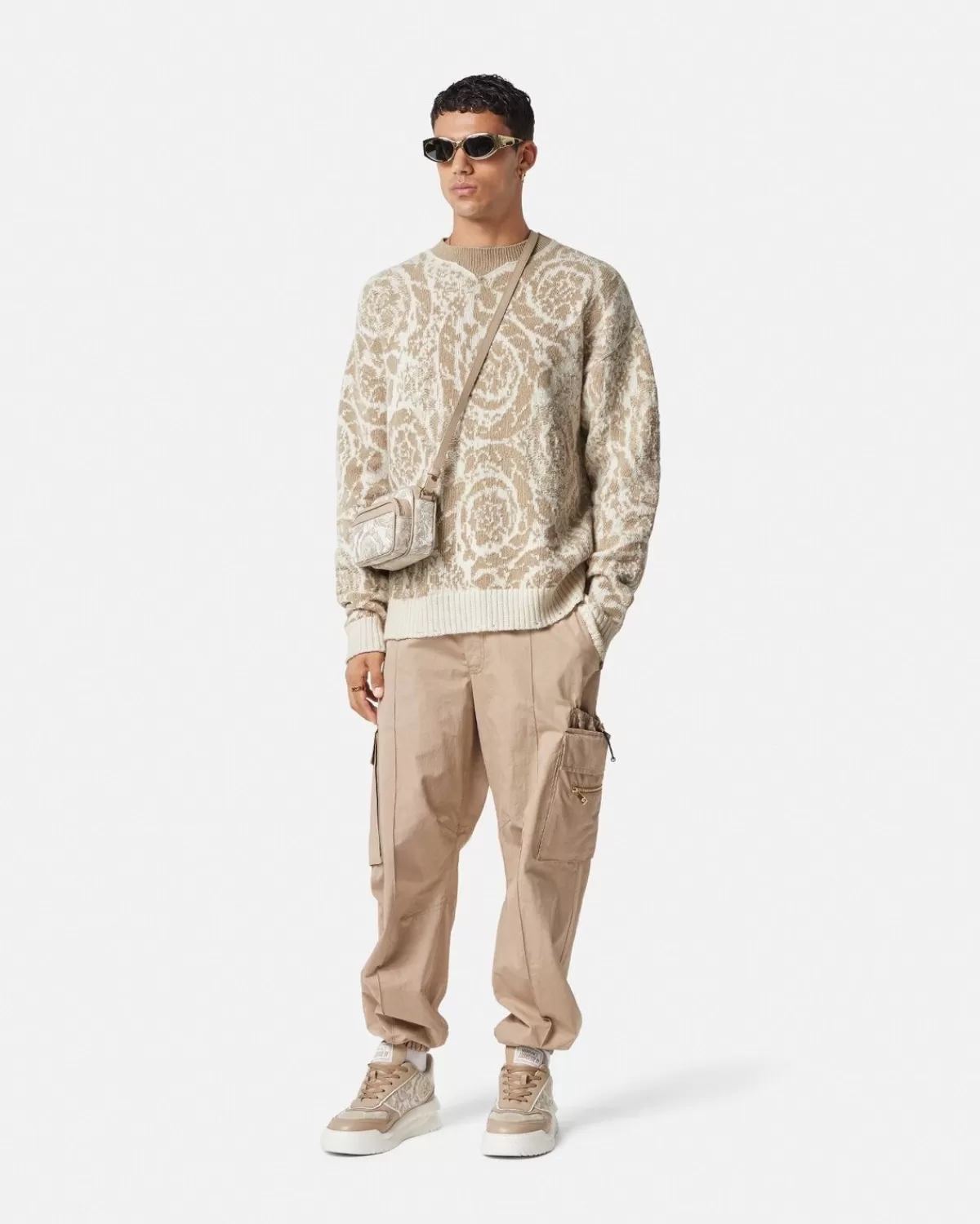 Homme Versace Pull En Maille Barocco