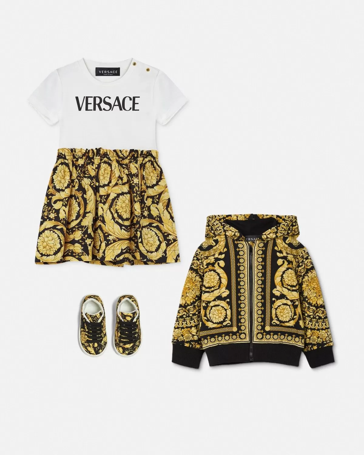 Enfant Versace Robe T-Shirt Barocco Baby