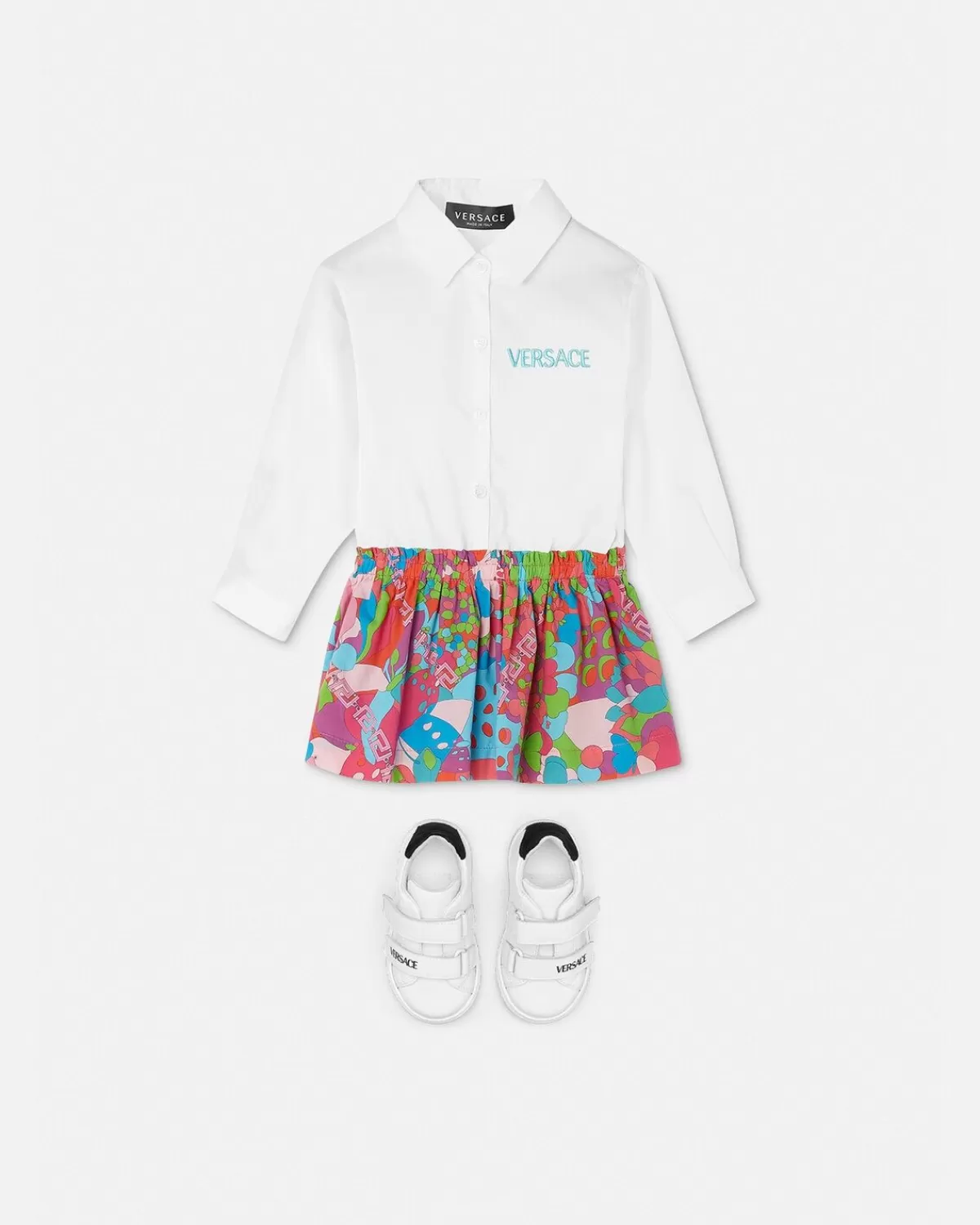 Enfant Versace Robe T-Shirt Floral Summer Baby