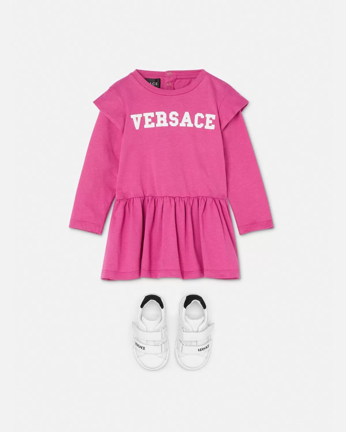 Enfant Versace Robe Varsity Logo Baby