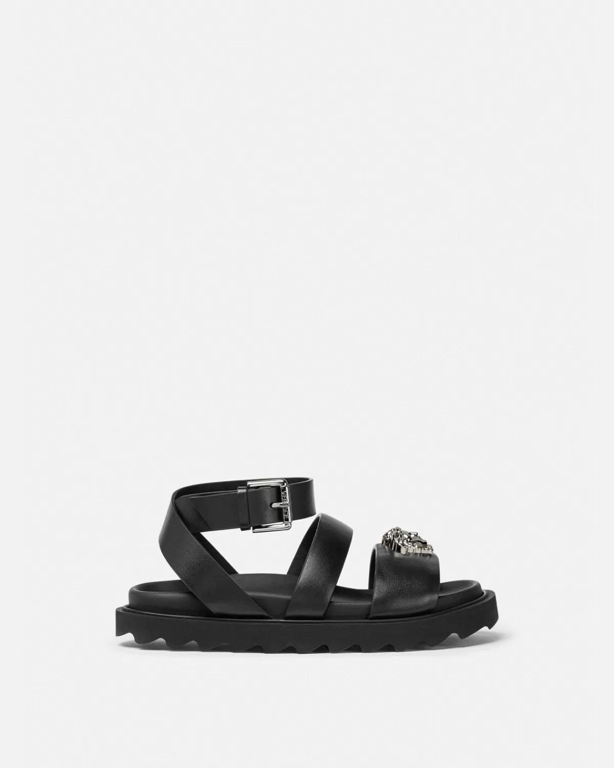 Enfant Versace Sandales La Medusa Kids En Cuir