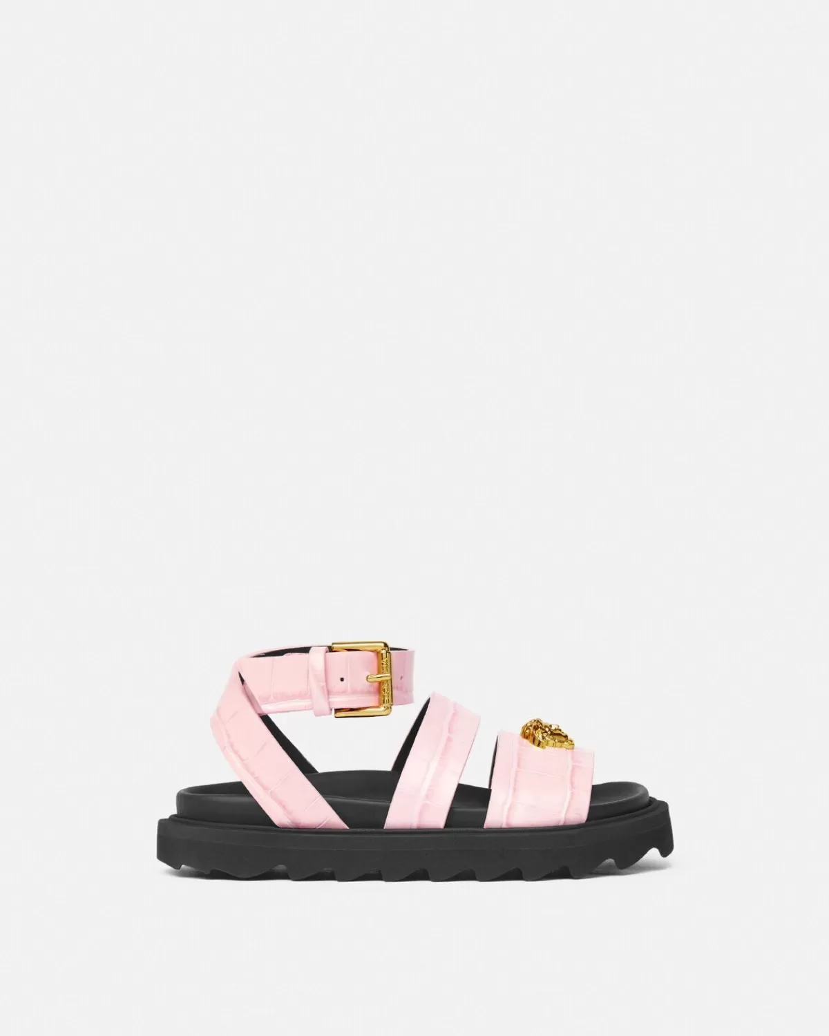 Enfant Versace Sandales La Medusa Kids En Cuir