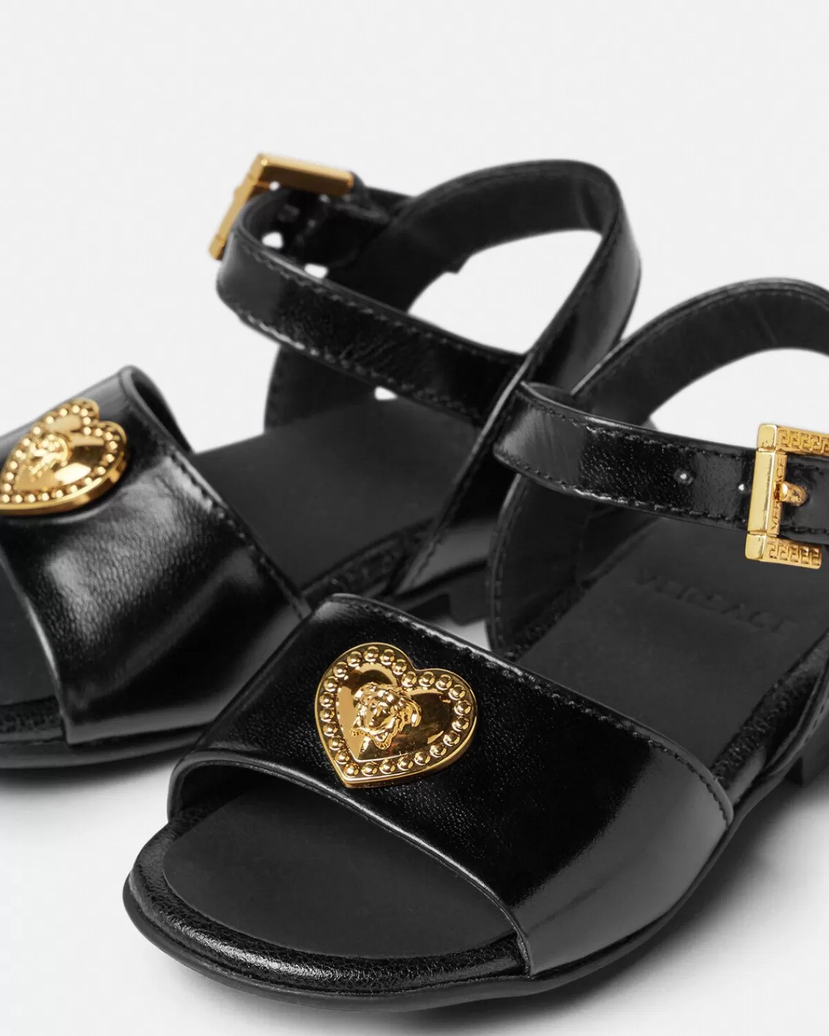 Enfant Versace Sandales Medusa Kids Coeur En Cuir