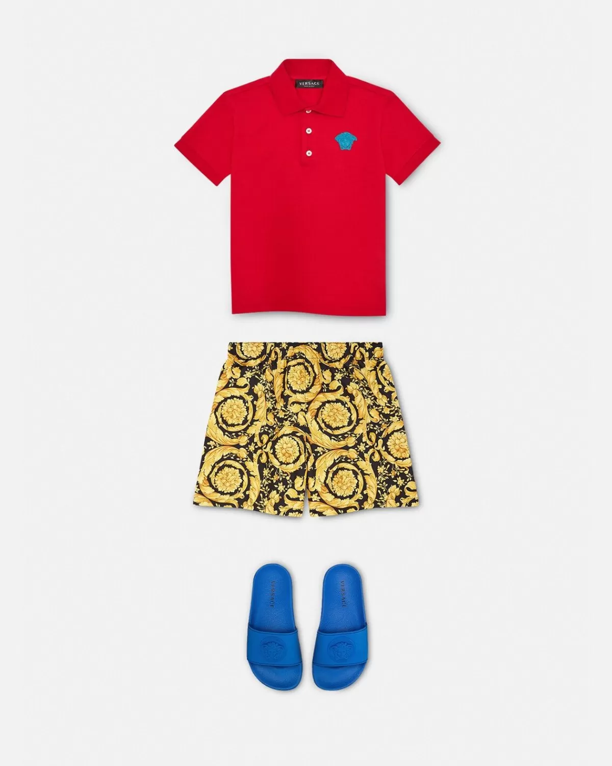 Enfant Versace Short De Bain A Barocco Kids