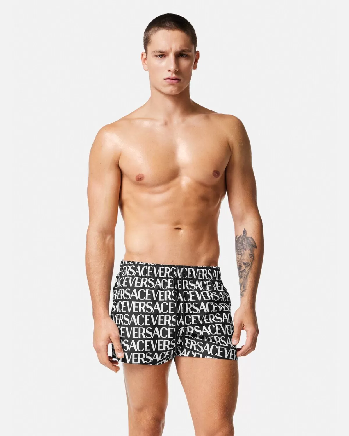 Homme Versace Short De Bain Allover