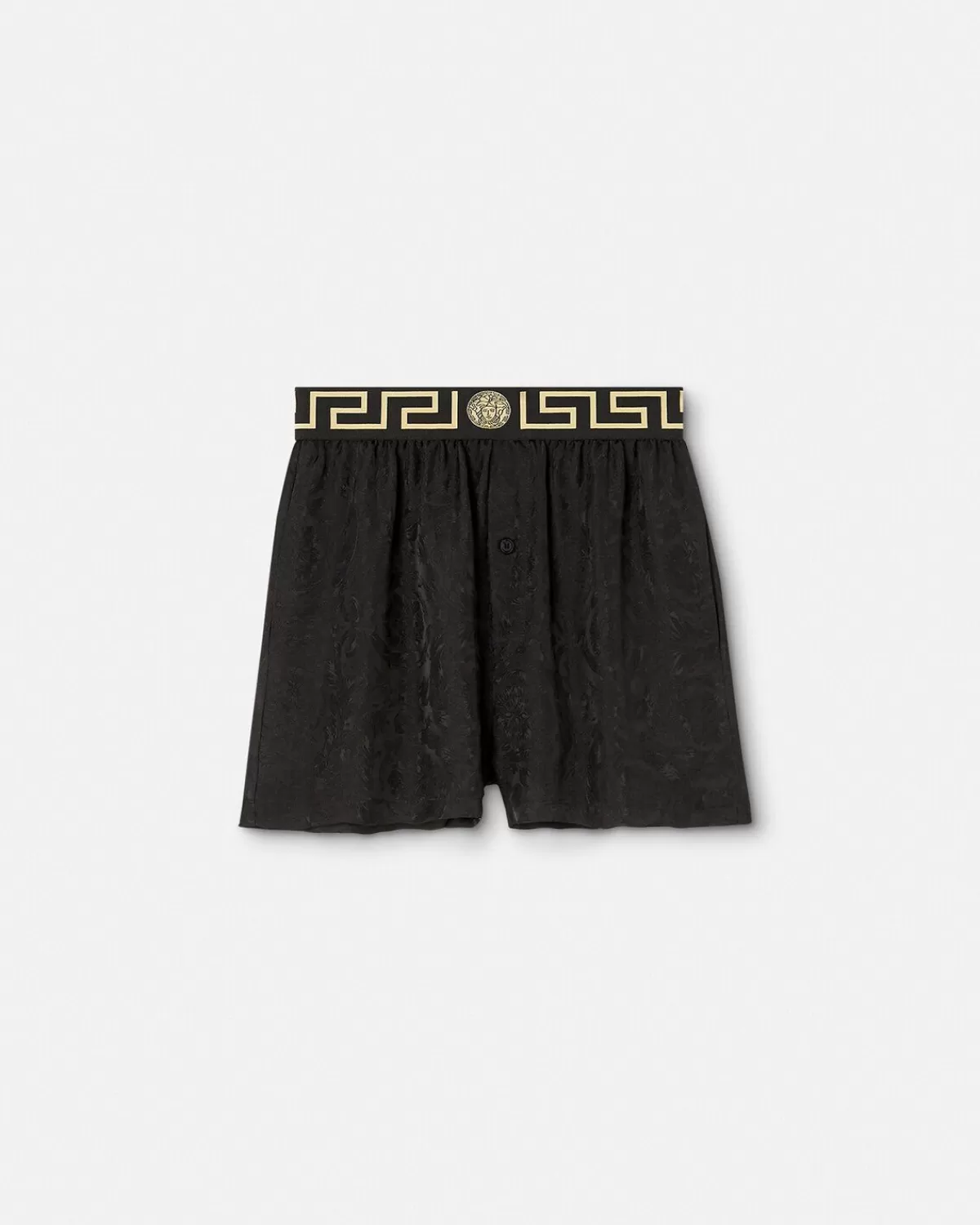 Femme Versace Short De Pyjama Barocco A Bordure Greca