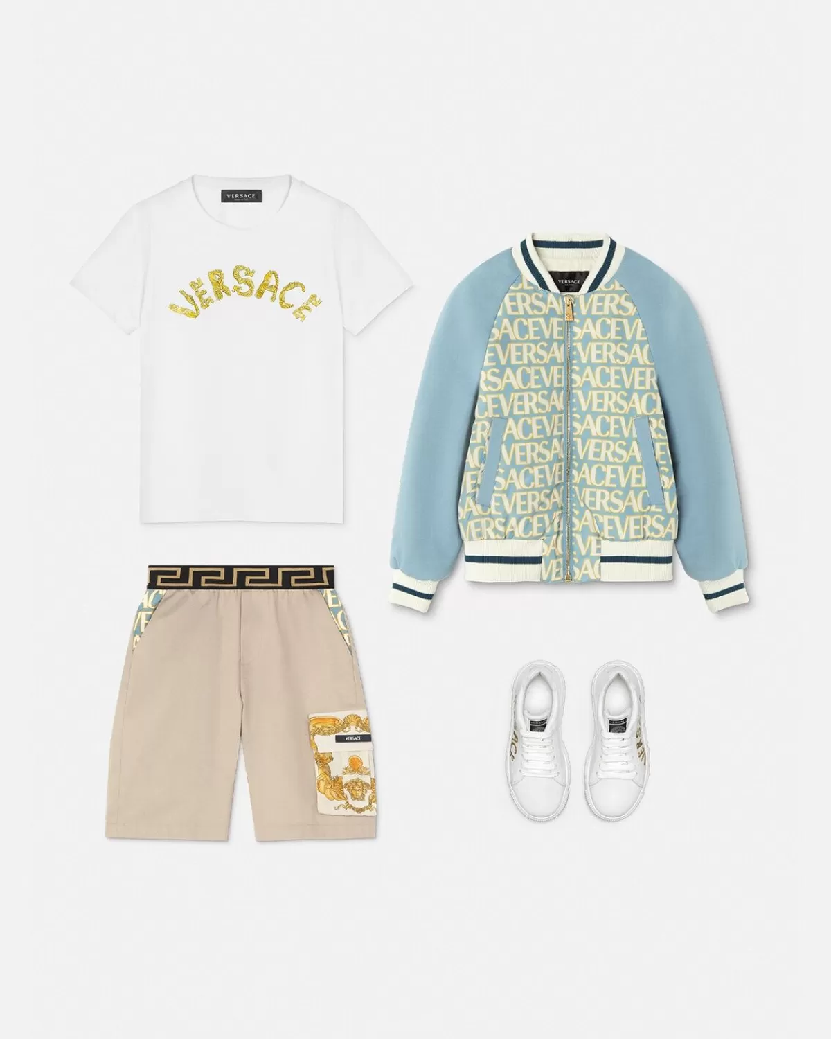 Enfant Versace Short Greca Seashell Baroque Kids