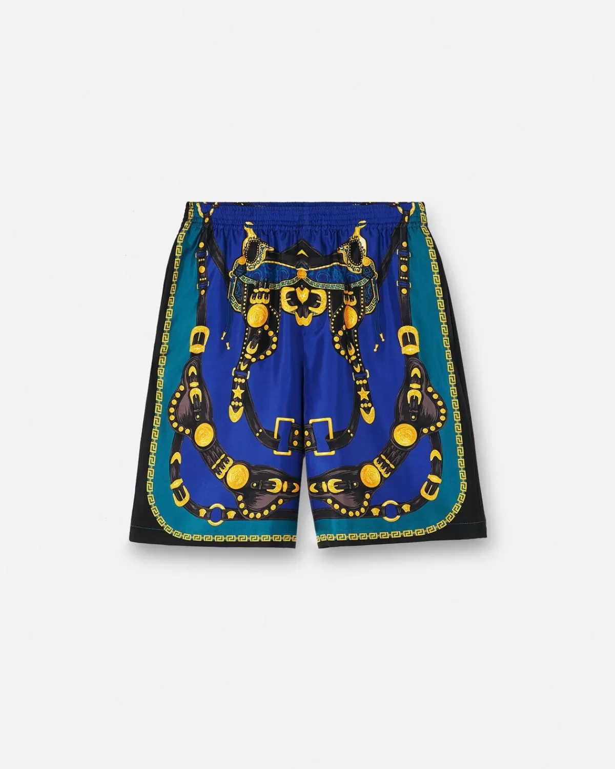 Homme Versace Short Medusa Saddle En Soie