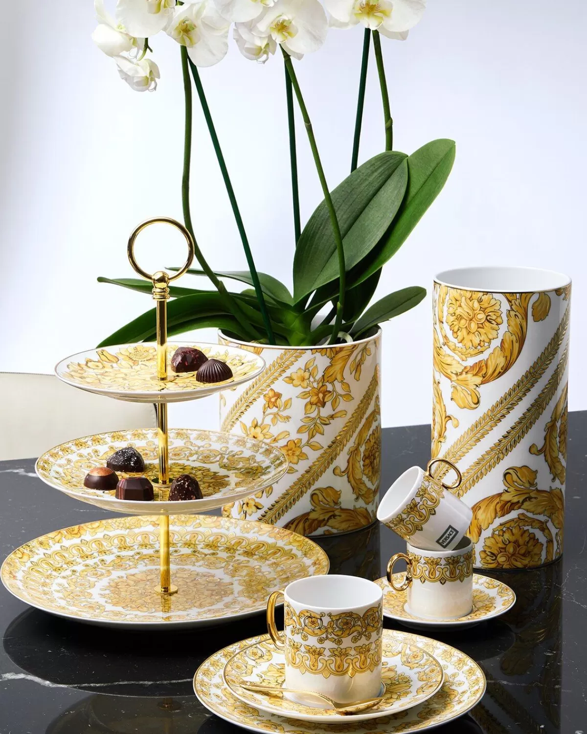 Versace Tasse A Cafe Et Soucoupe Medusa Rhapsody