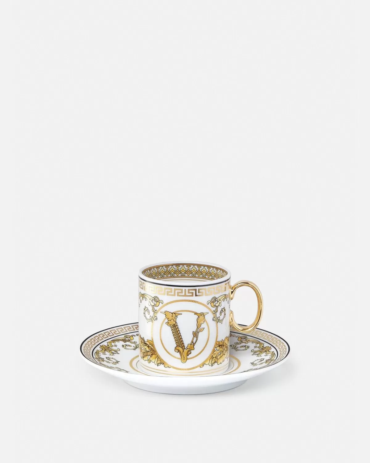 Versace Tasse A Expresso Et Soucoupe Virtus Gala