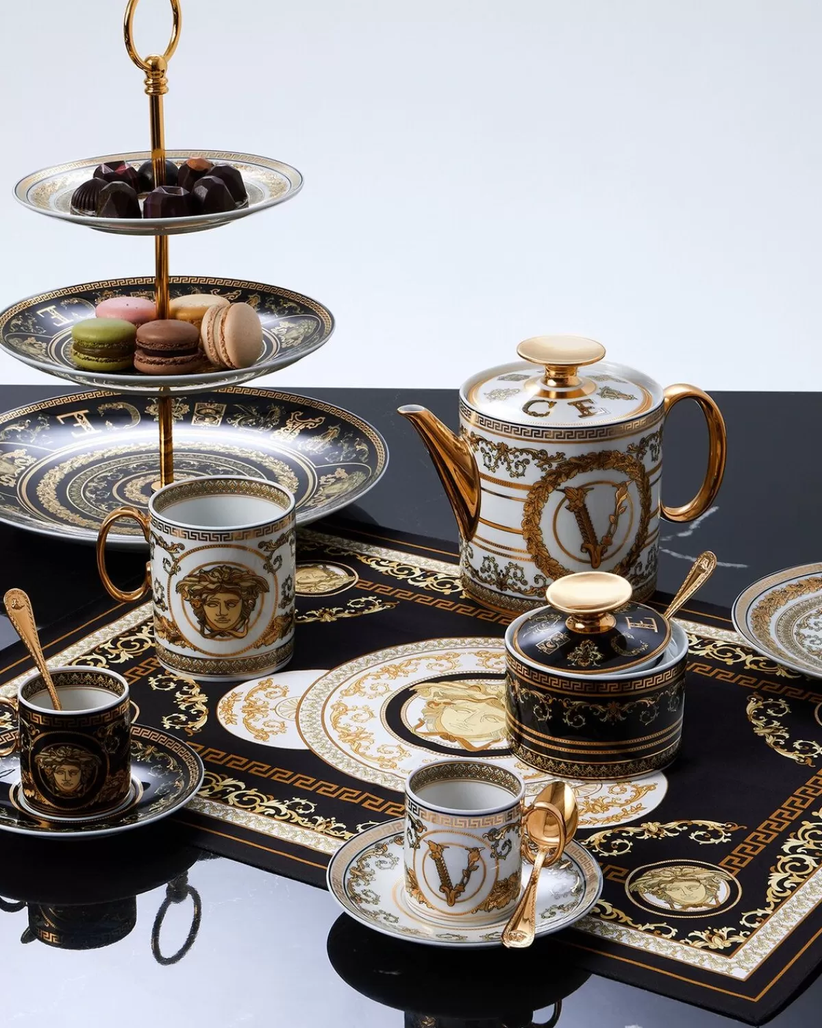 Versace Tasse A Expresso Et Soucoupe Virtus Gala