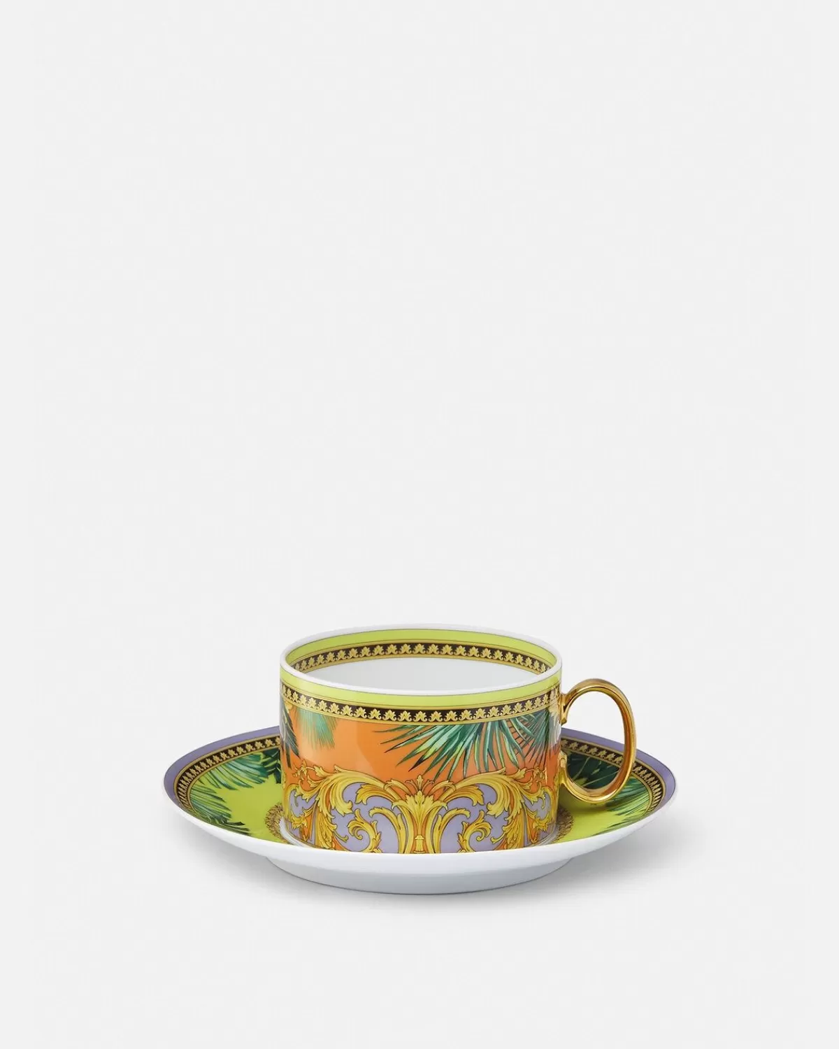 Versace Tasse A The Et Soucoupe Jungle Animalier