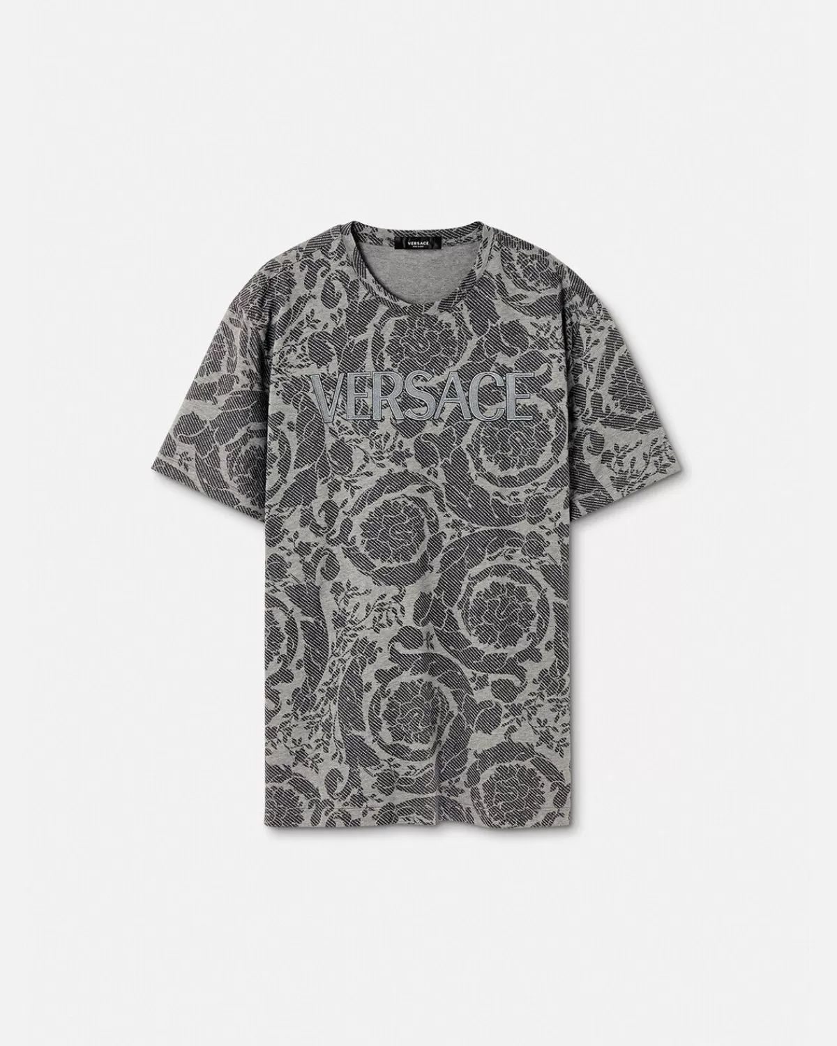 Homme Versace T-Shirt A Logo Barocco Silhouette